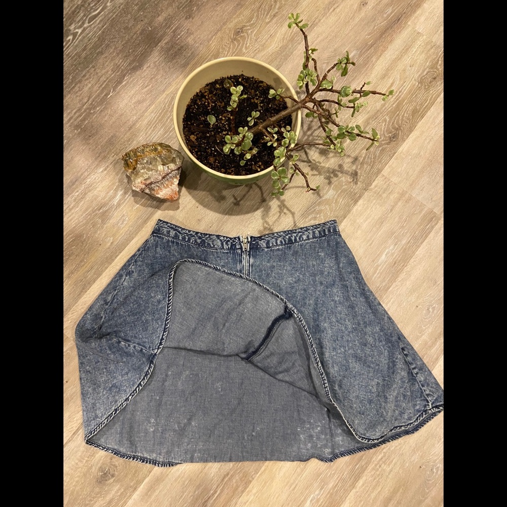 Short Flare Skirt- Forever 21- Blue/Jean- Size M - Picture 2 of 4